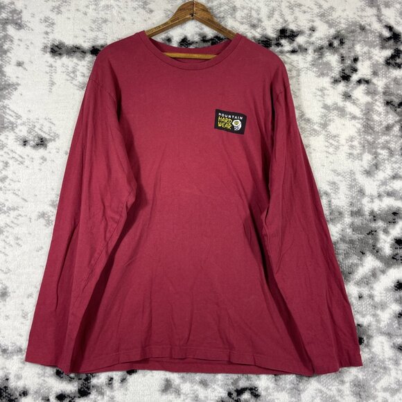 Duluth Trading Co Mountain Hardwear Shirt Mens Size Large Red Long Sleeve - Picture 1 of 15